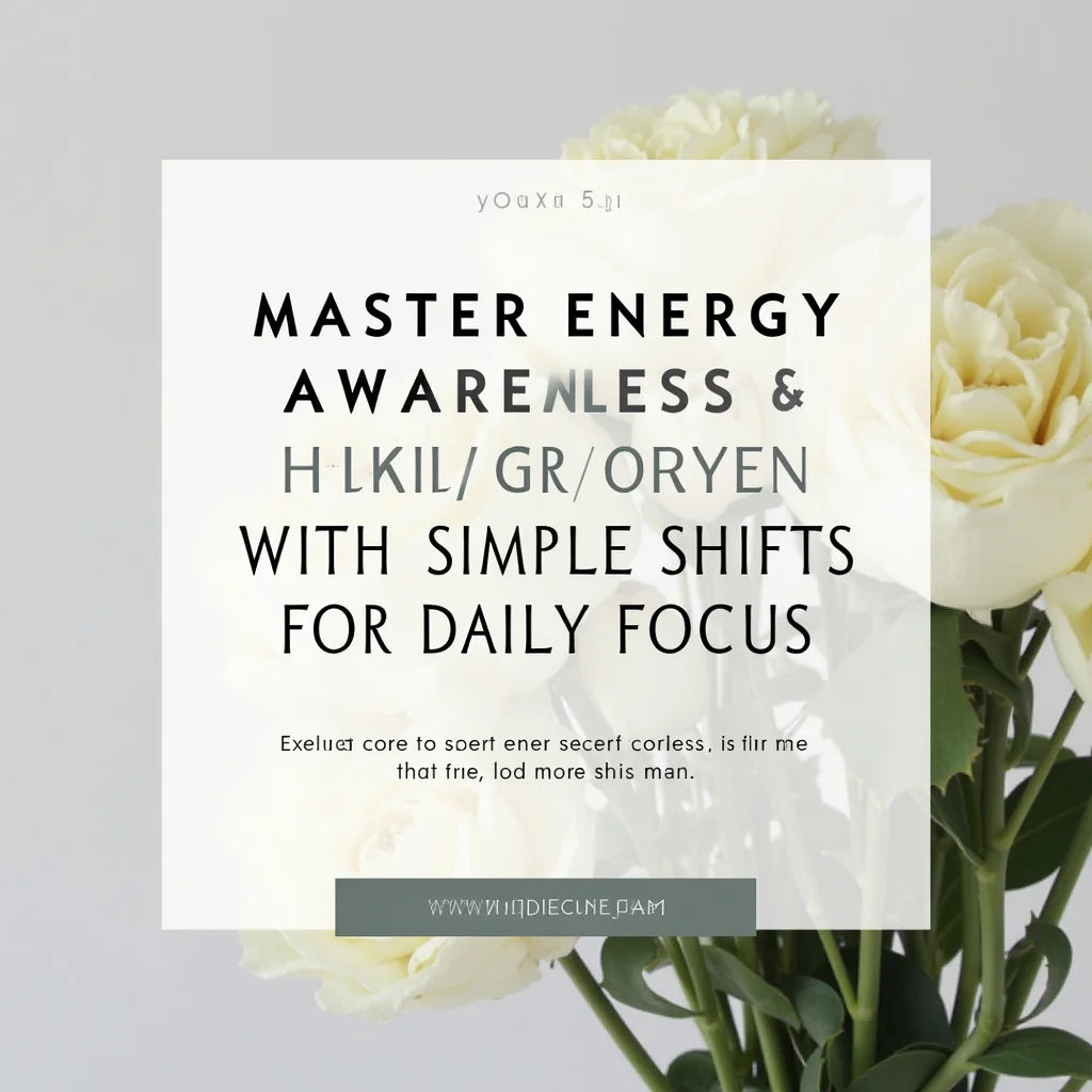 Energy Awareness - Master Energy Awareness with Simple Shifts for Daily Focus