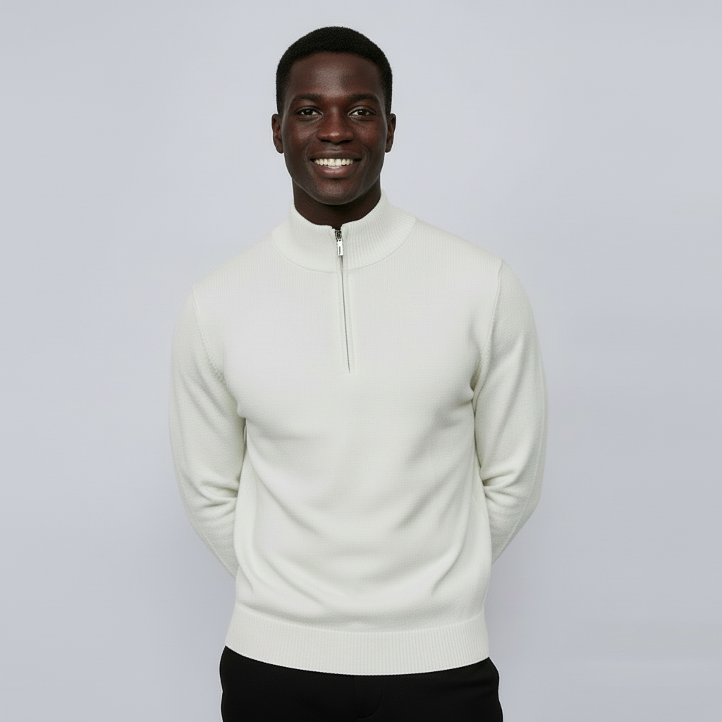 Zipper Pull-over Sweater