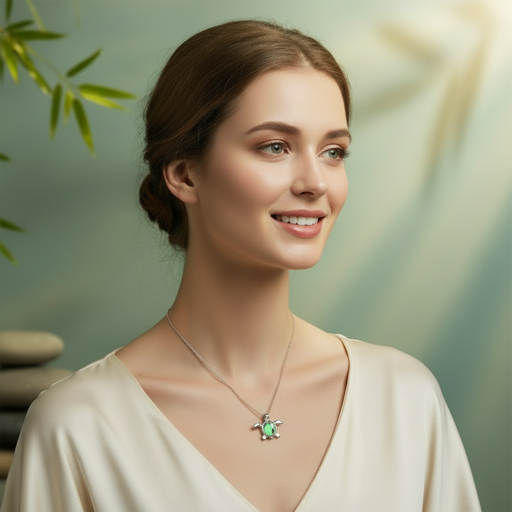 Moon Reflection Necklace for Mindful Presence