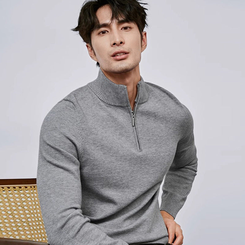 Zipper Pull-over Sweater