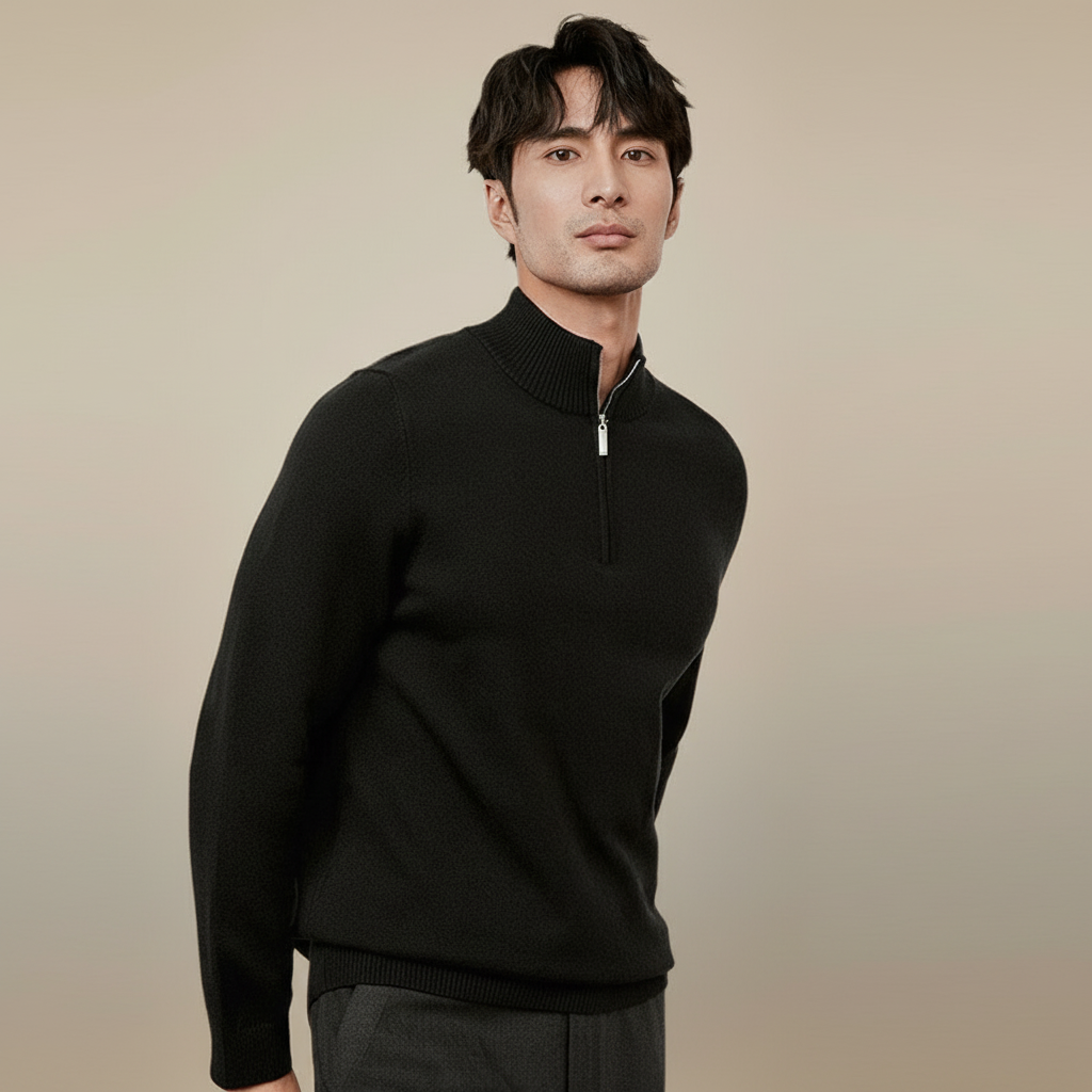 Zipper Pull-over Sweater